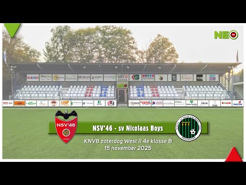 Samenvatting NSV'46 - Nicolaas Boys 15 november 2025