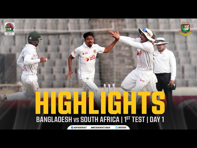 Highlights | 1st Test | Day 01 | Bangladesh vs South Africa