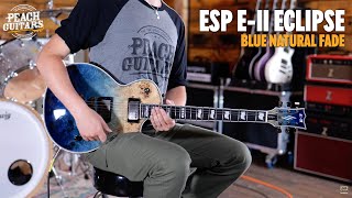 Video thumbnail for No Talking...Just Tones | ESP E-II Eclipse | Blue Natural Fade by Peach Guitars