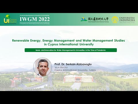 Prof. Dr. Serkan Abbasoglu, Vice Rector, Cyprus International University, Turkey