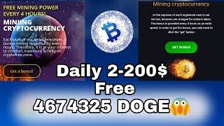 2 Free cloud mining websites || Daily 2$ free mining each || Cryptomining free sites || Free Crypto
