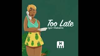 Igor Mabano - Too late (Official Audio)
