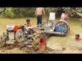 Driver Tractor Go Transport Water At The River YT Tractor Zone