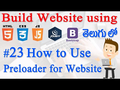 23 How to Build Website using Html CSS JS jQuery Bootstrap Using Preloader for Website