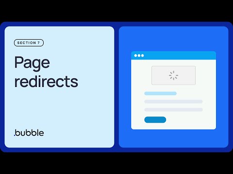Page redirects: Getting started with Bubble (Lesson 7.8)