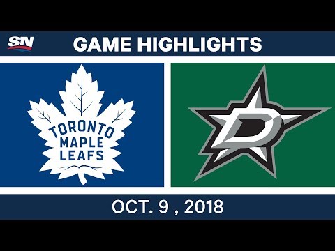 NHL Highlights | Maple Leafs vs. Stars - Oct. 09, 2018