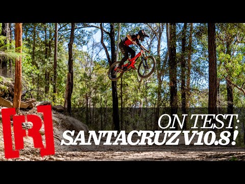 Blasting trails on the all new Santa Cruz V10.8 DH bike!