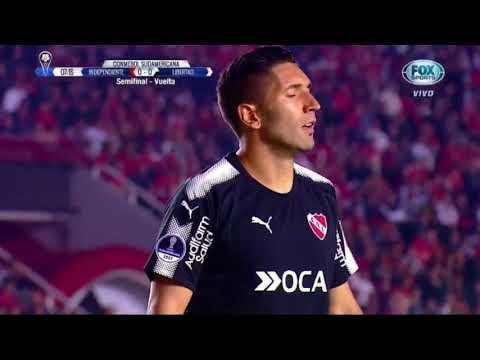 PRIMER TIEMPO COMPLETO. Independiente 3 - 1 Libertad - Semifinal (Copa Sudamericana)