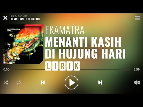Rahmat - Menanti Kasih Di Hujung Hari [Lirik]