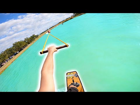 WAKEBOARDING AT A CABLE PARK!