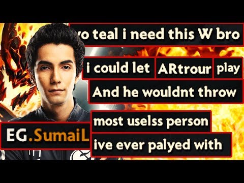 Sumail Trash Talk - Shadow Fiend Mid Gameplay - Evil Geniuses Dota 2 7.21b
