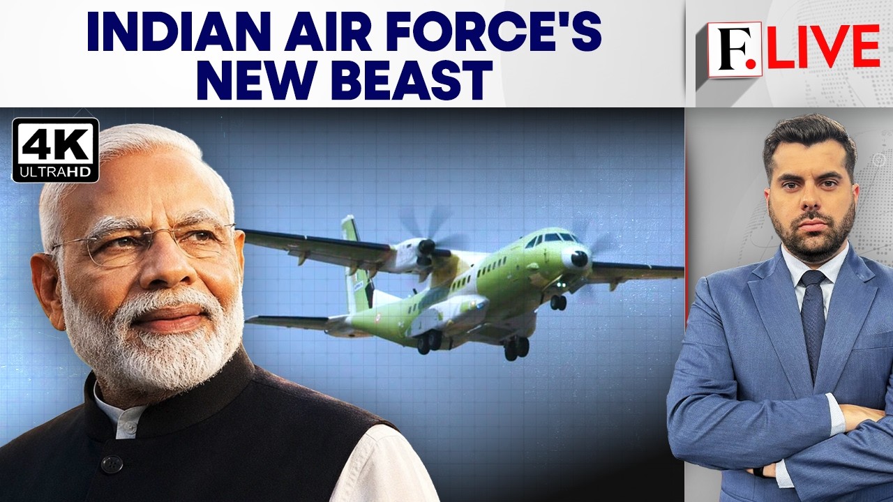 Historic Moment As Made-in-India Airbus C295 Completes Test Flight In Gujarat | Firstpost Live | 4K