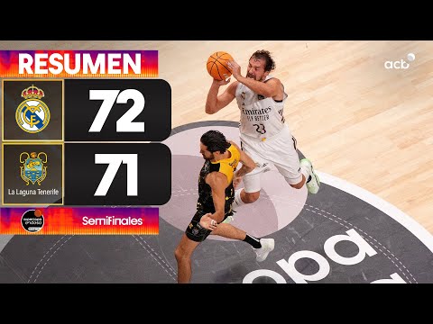 Real Madrid - La Laguna Tenerife (72-71) RESUMEN | Supercopa Endesa 2025
