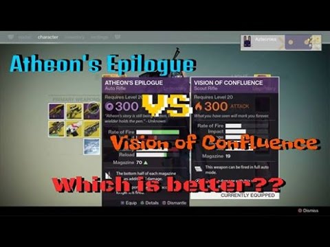 Destiny: Best Weapon for Oracles?? Atheon Epilogue vs Vision of Confluence! Vault of Glass Hard Mode