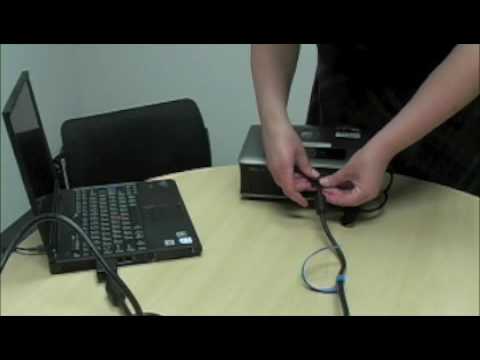 How to connect a laptop to a projector