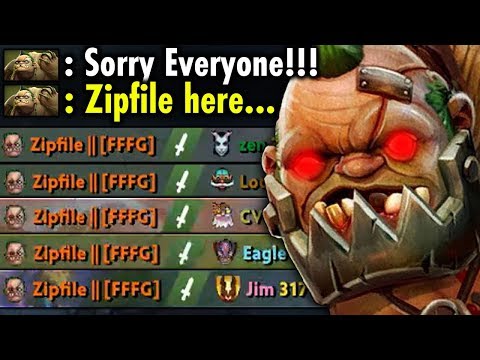 Sorry Everyone!! ZIPFILE Pudge God is Here!! OMG The Next Dendi Detected | Genius Pudge