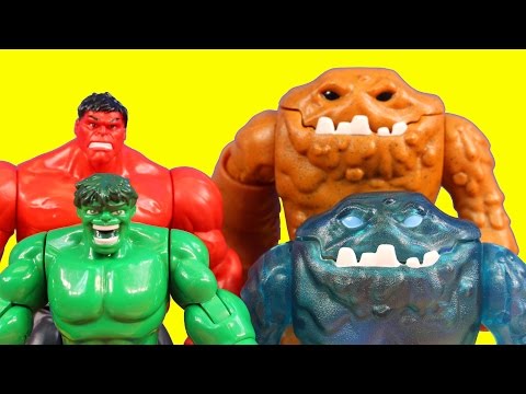 Imaginext Clay Face Brothers Attack Incredible Hulk Smash Brothers Superman And Green Lantern