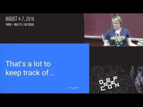 DEF CON 24 - Crypto and Privacy Village - Alisha Kloc - Logs Aren't Enough