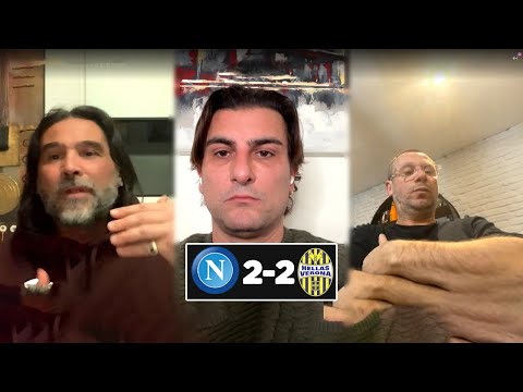 ''Follia annullare il Gol'' Napoli 2-2 Verona - Cassano e Adani Commentano il gol anullato a Højlund