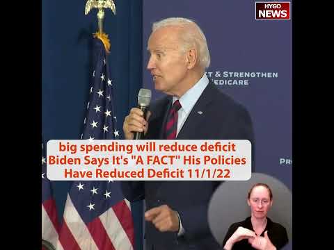 Biden says it's 'a fact' his policies have reduced deficit: 'I spend a lot of money.. I cut deficit