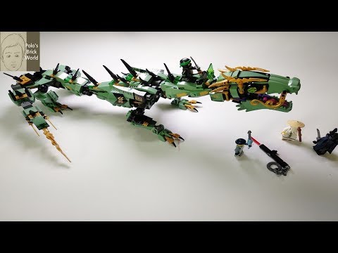 Lego Ninjago Movie 70612 Green Ninja Mech Dragon - Lego Speed Build [Polo's brick world]