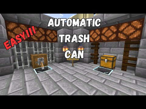 Minecraft: Automatic Trash Can for Minecraft Bedrock 1.21 and Java 1.21.3
