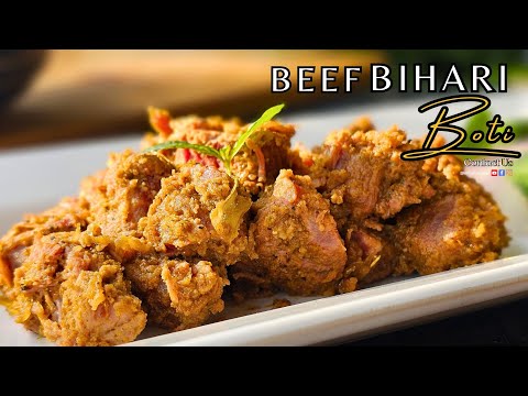 Beef Bihari Boti Recipe |How To Make Beef Behari Boti | Juicy & Tender Beef Bihari Boti }Bihari Boti