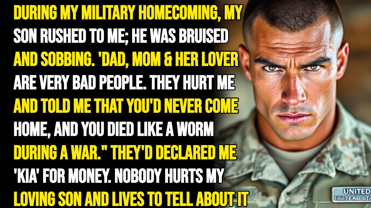 Cheating Wife Hurted His Son, Declared Him Dead—Military Dad’s Homecoming Revenge Breaks Records!