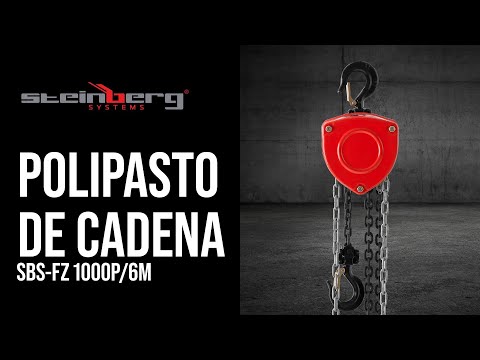 vídeo - Polipasto de cadena - 1000 kg - 6 m