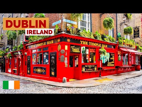 Dublin, Ireland | The Capital Of Pubs | Walking Tour 4K HDR 60fps