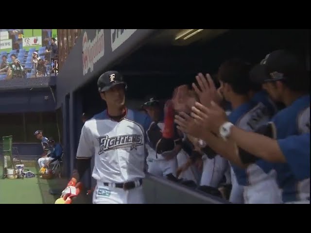【ファーム】ファイターズ・岡が先頭打者ホームランを放つ!! 2017/6/24 F-S(ファーム)