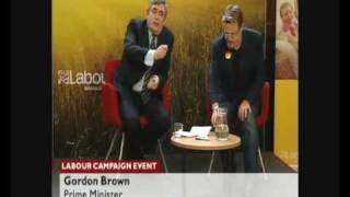 Gordon Brown and Eddie Izzard Q & A (2 of 7)