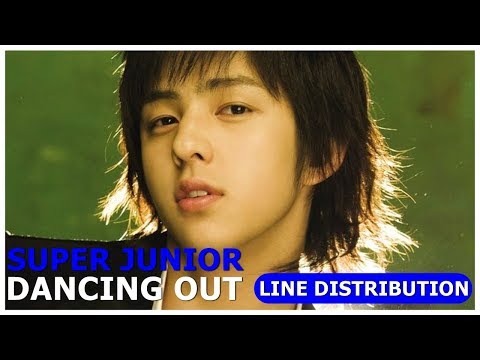SUPER JUNIOR 「DANCING OUT」 Line Distribution | Color Coded Bars