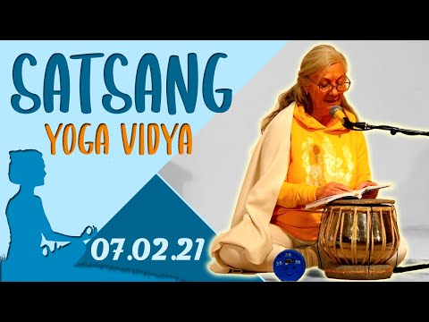 Satsang + Meditation, Mantra und Kirtan mit Adishakti - Yoga Vidya Ashram Live 20:00 - 07.02.2021