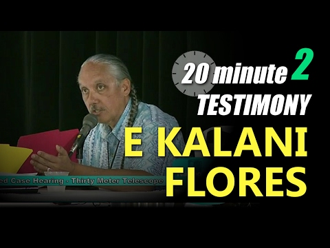 E Kalani Flores (2/2) - TMT Case 20 Min. Testimony (Jan. 30, 2017)