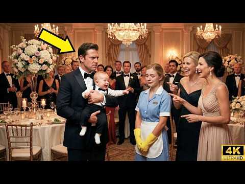 EL BEBÉ DEL MILLONARIO VE A LA EMPLEADA HUMILLADA EN LA BODA... Y SU REACCIÓN HIZO LLORAR AL NOVIO