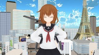 Ikazuchi giantess growth 【巨大娘】