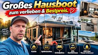 XL Hausboot 1370 DREAME Wohnschiff wohlfühlen & genießen #roomtour #boat #boot #hausboot #tinyhouse