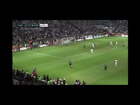 The goal that was cancelled by Elazığspor and started the process of the match being suspended.