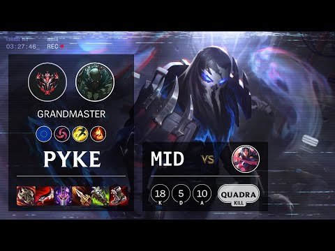 Pyke Mid vs Irelia - EUW Grandmaster Patch 10.23