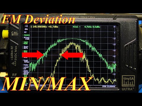 Measuring FM Deviation using the MIN/MAX Method and the tinySA (080a)
