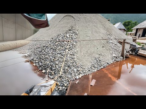 Barge unloading 2600 tons of ore - smooth relaxing flow - vlog of work on barge