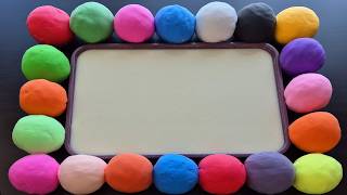 Mixing Clay into Oobleck Oddly Satisfying & Relaxing Craft ASMR