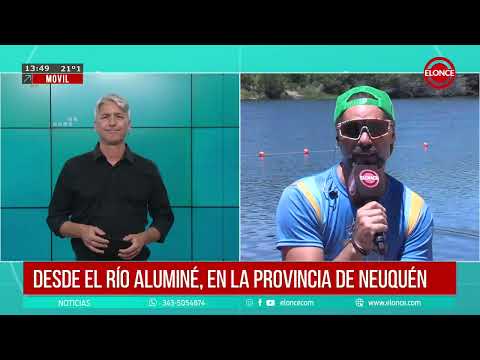 Satélite desde el río Aluminé,  provincia de Neuquén