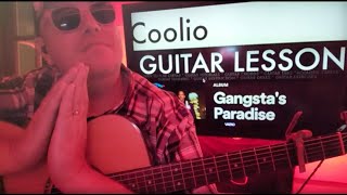 How To Play Gangsta's Paradise - Coolio Guitar Tutorial (Beginner Lesson!)