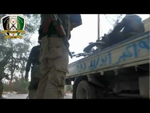 استهداف مواقع قوات النظام داخل إدارة المركبات في ريف دمشق بواسطة رشاش 23 من قبل كتيبة البدر التابعة للواء الأول  ضمن معركة "ربيع المجاهدين"