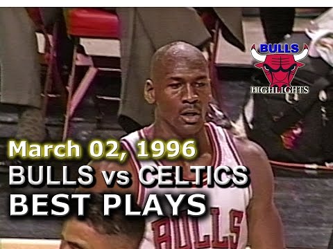 March 02 1996 Bulls vs Celtics highlights