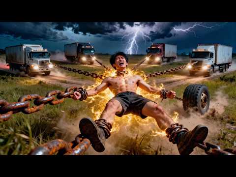 Arrastrado por 5 camiones, el inútil despierta recuerdos y poder, haciendo que todos se arrodillen.