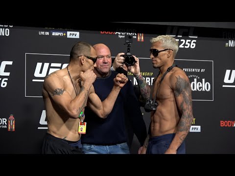 UFC 256: Tony Ferguson vs. Charles Oliveira Weigh-In Staredown - MMA Fighting