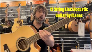 Video thumbnail for IBANEZ PF1512ECE NT ACOUSTIC GUITAR 12 STRING by Pakenham Music